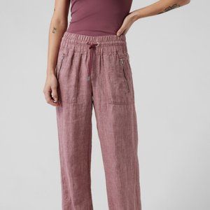 Athleta Cabo Linen Wide Leg Pant